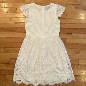 LOFT White Lace Dress